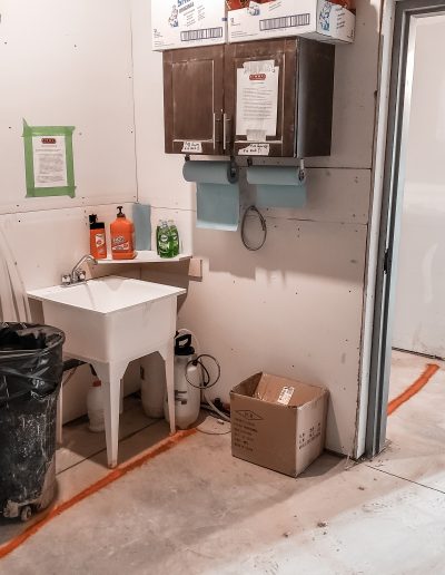 Construction Hand Sanitizing Station